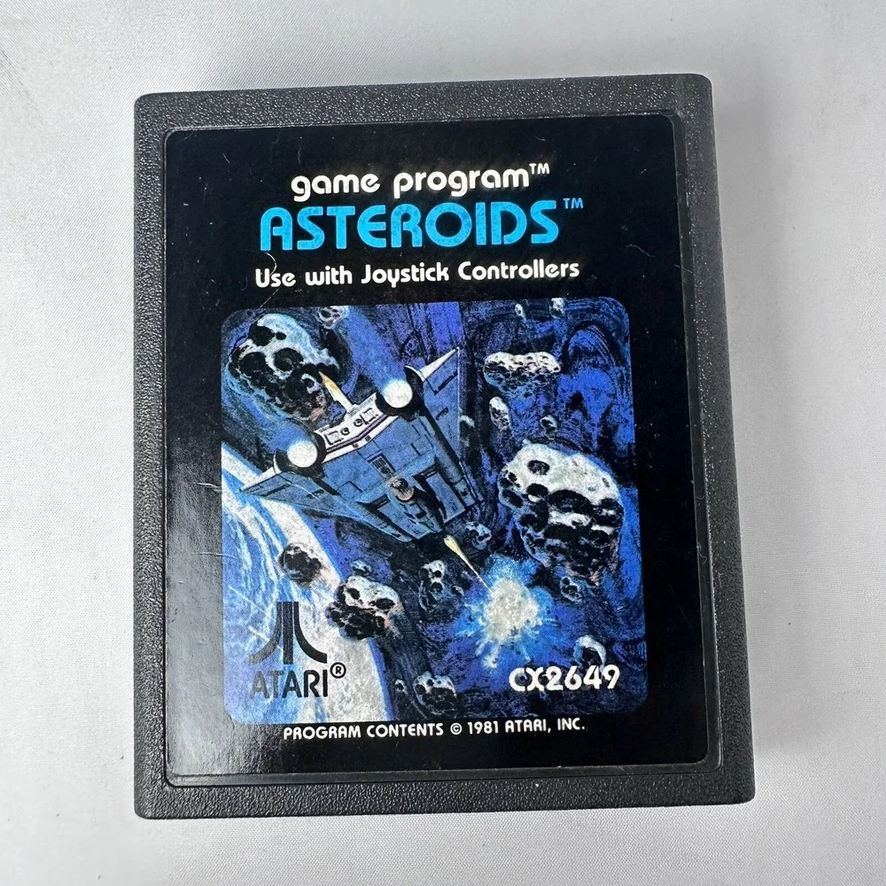 Atari 2600 Asteroids Video Game‎ Cartridge CX2649 Game Only Tested Vintage
